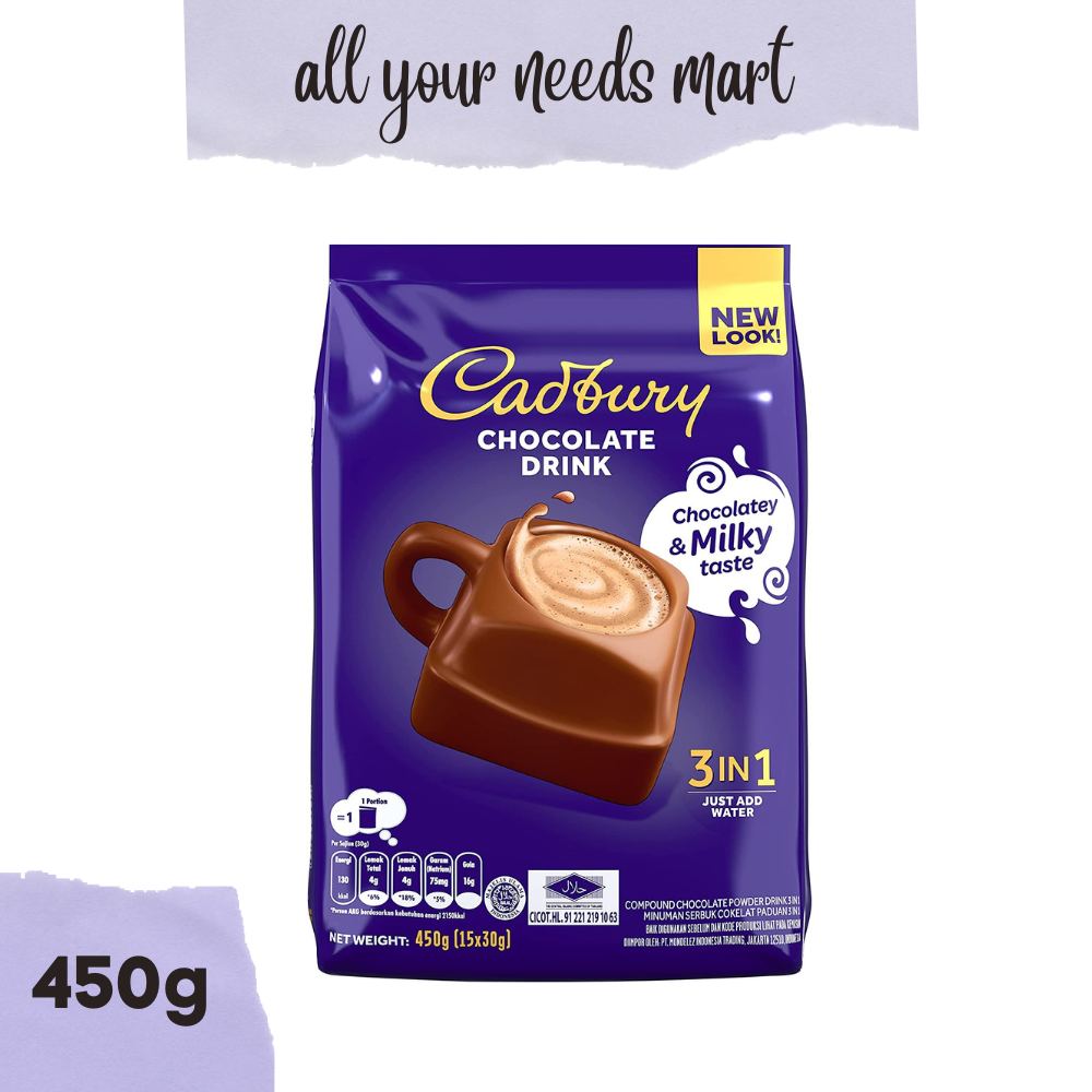Cadbury 3in1 Hot Chocolate Drink 450g Lazada Ph