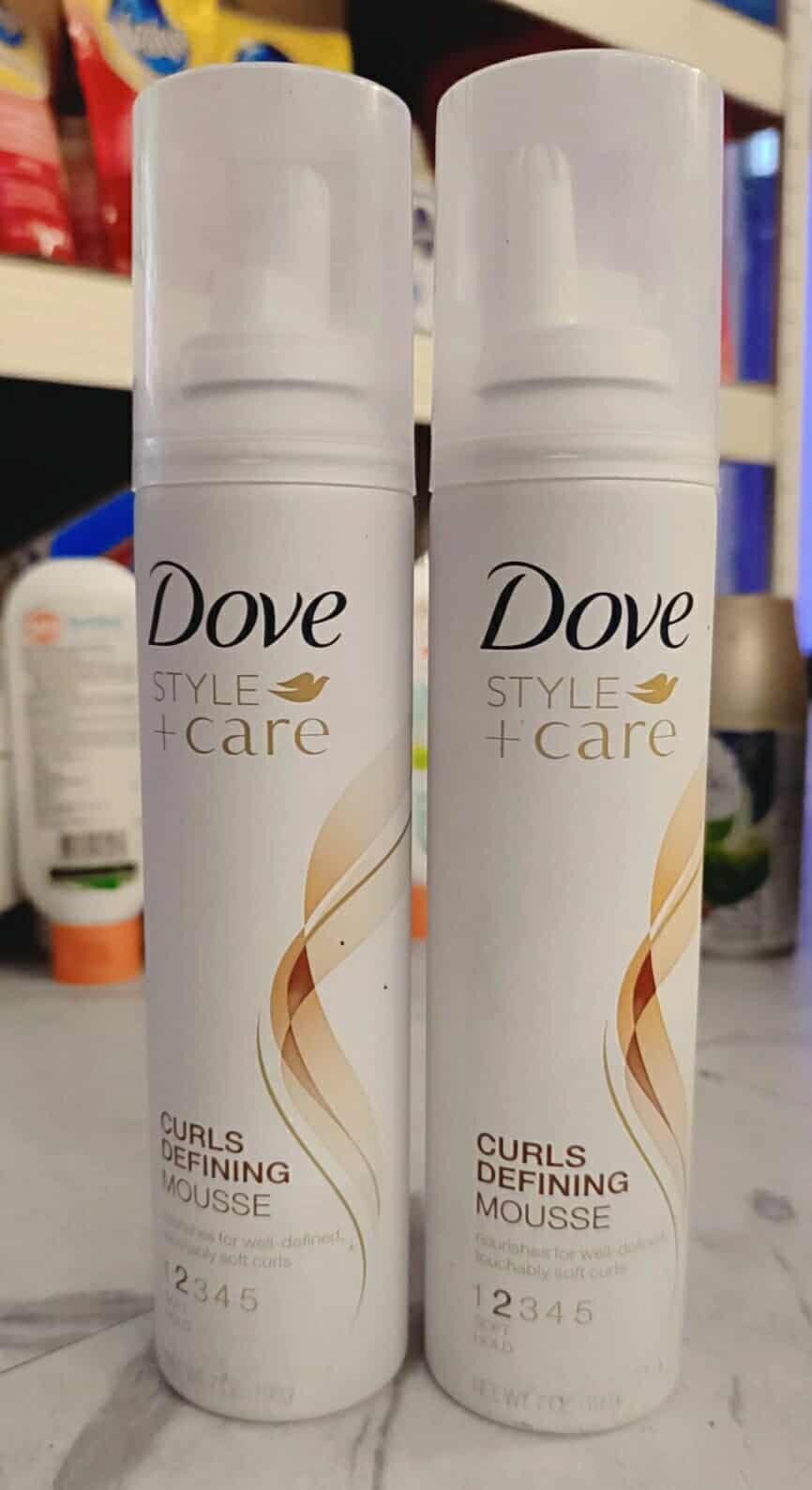 Dove Style + Care Curl Defining Mouse Spray for Comfort and Curler Results