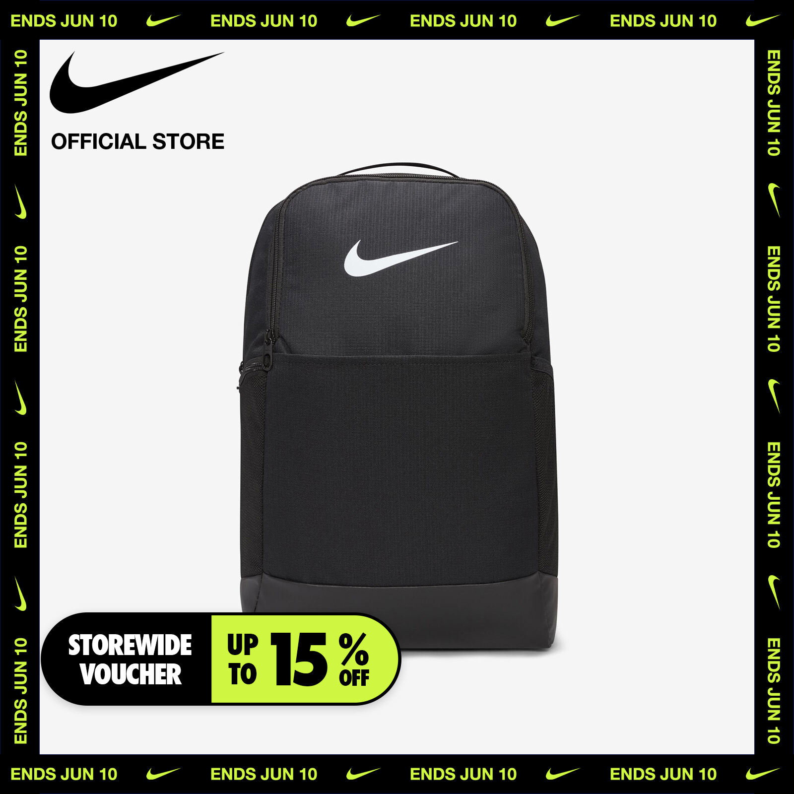 Nike Brasilia Backpack - Black