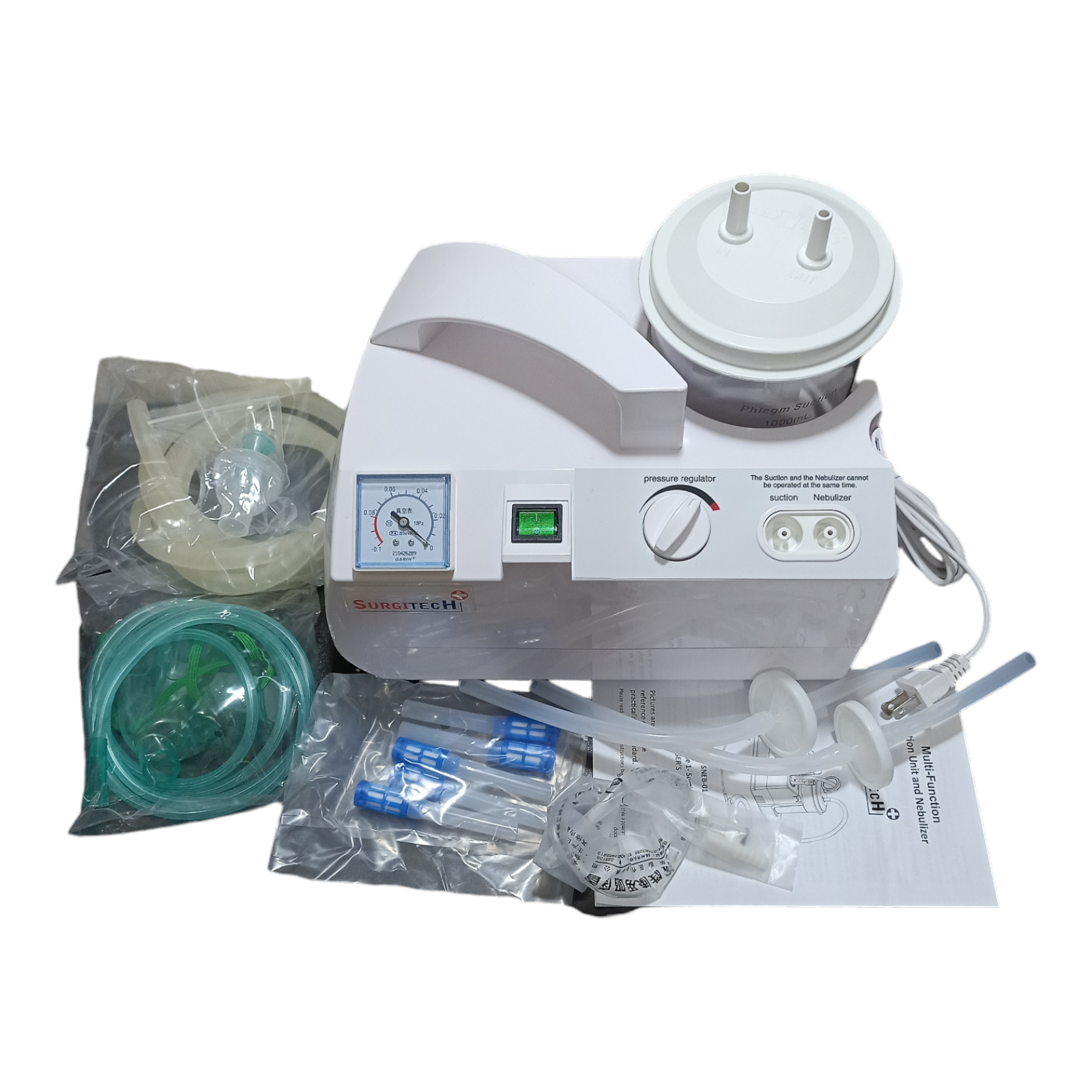 Suction Machine with Nebulizer  Surgitech Heavy-duty