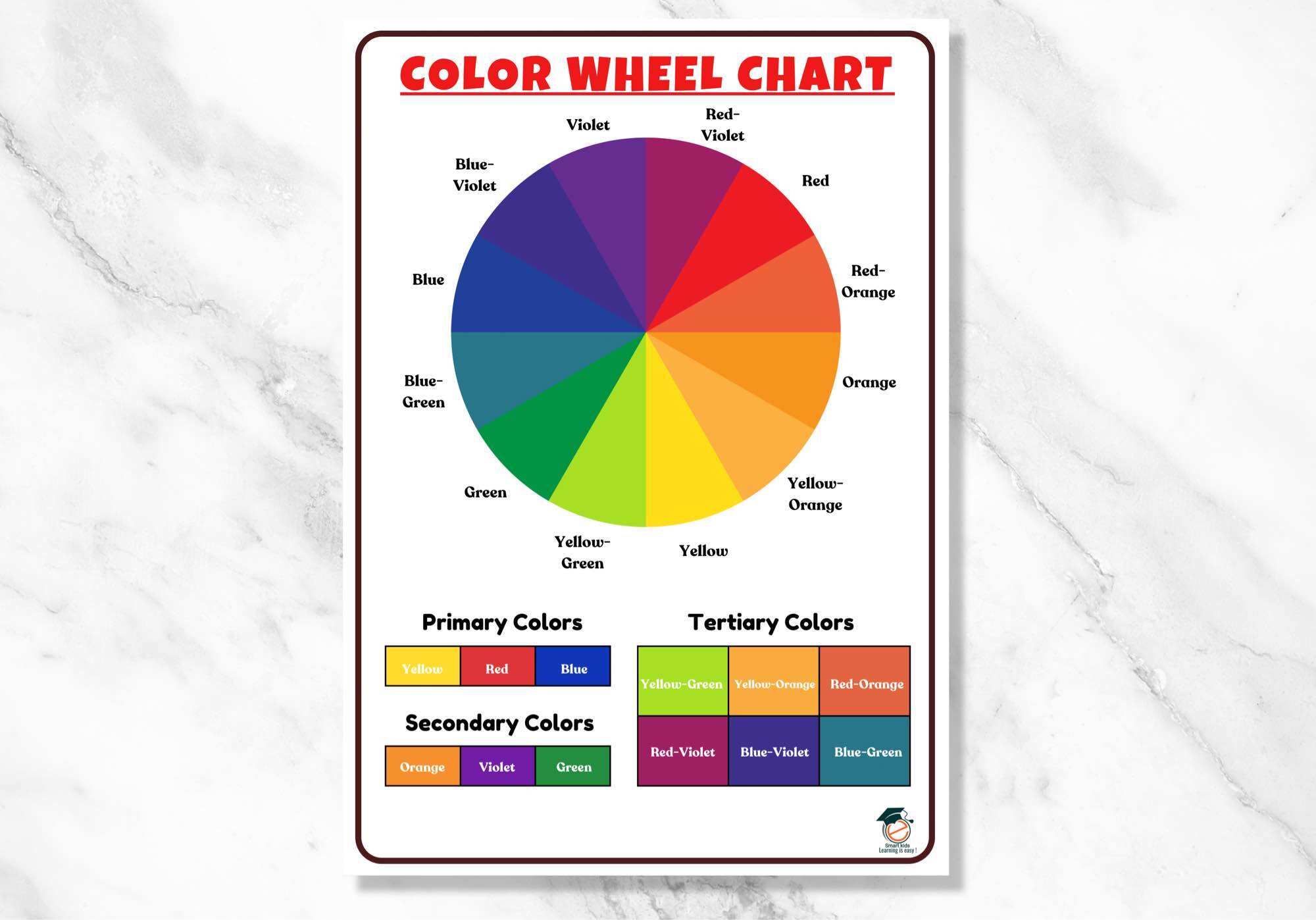 Primary Color Wheel Chart For Kids The Color Wheel YouTube