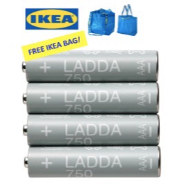 Authentic IKEA LADDA Rechargeable Battery AAA 750mAH