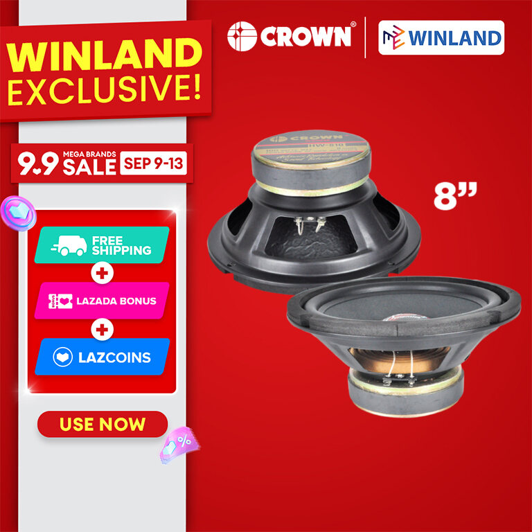 Winland Crown 8" 100W 8Ω Woofer Speaker HW-810