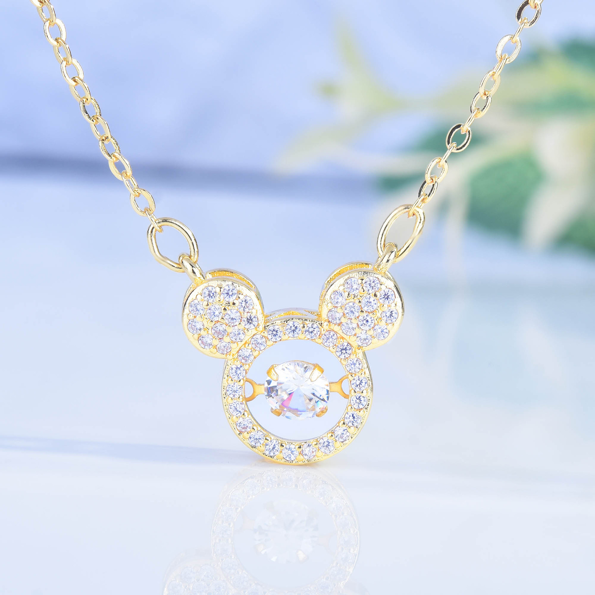 Disney X RockLove DISNEY100 Crystal Mickey Mouse Necklace – RockLove Jewelry