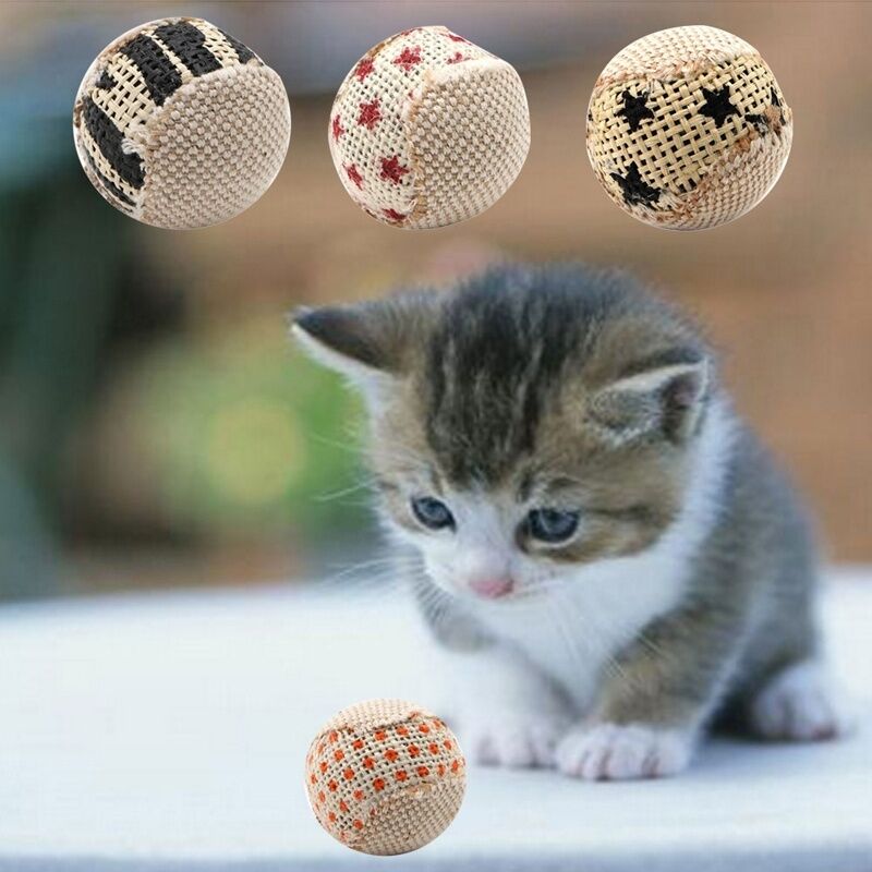 1 Pcs Ball Cat Toy Interactive Cat Toys Play Chewing Rattle Scratch Catch Pet Kitten Cat Exercise Toy Balls(style Random). 