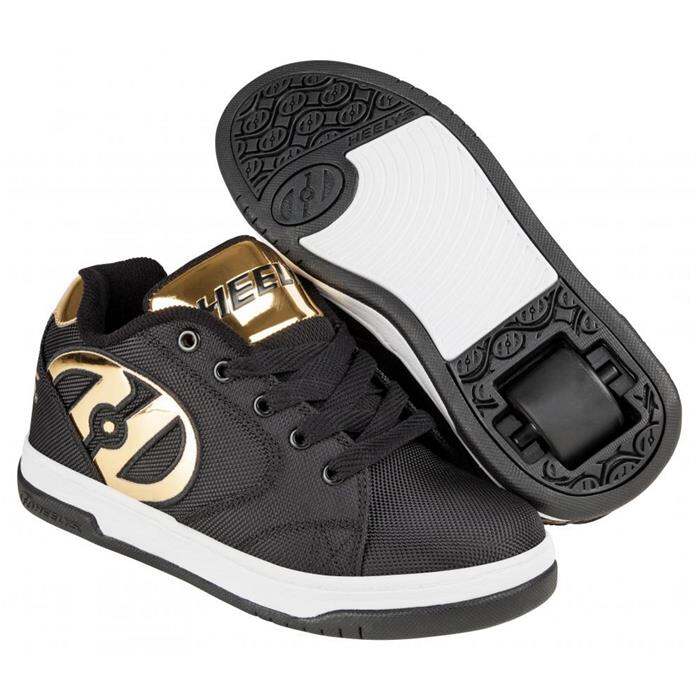 Black and deals gold heelys