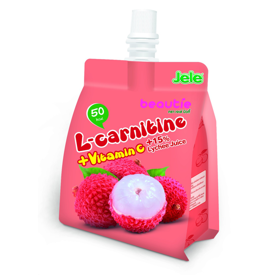 l carnitine jelly Jele Beautie L-carnitine +Vitamin C 15% Lychee Juice