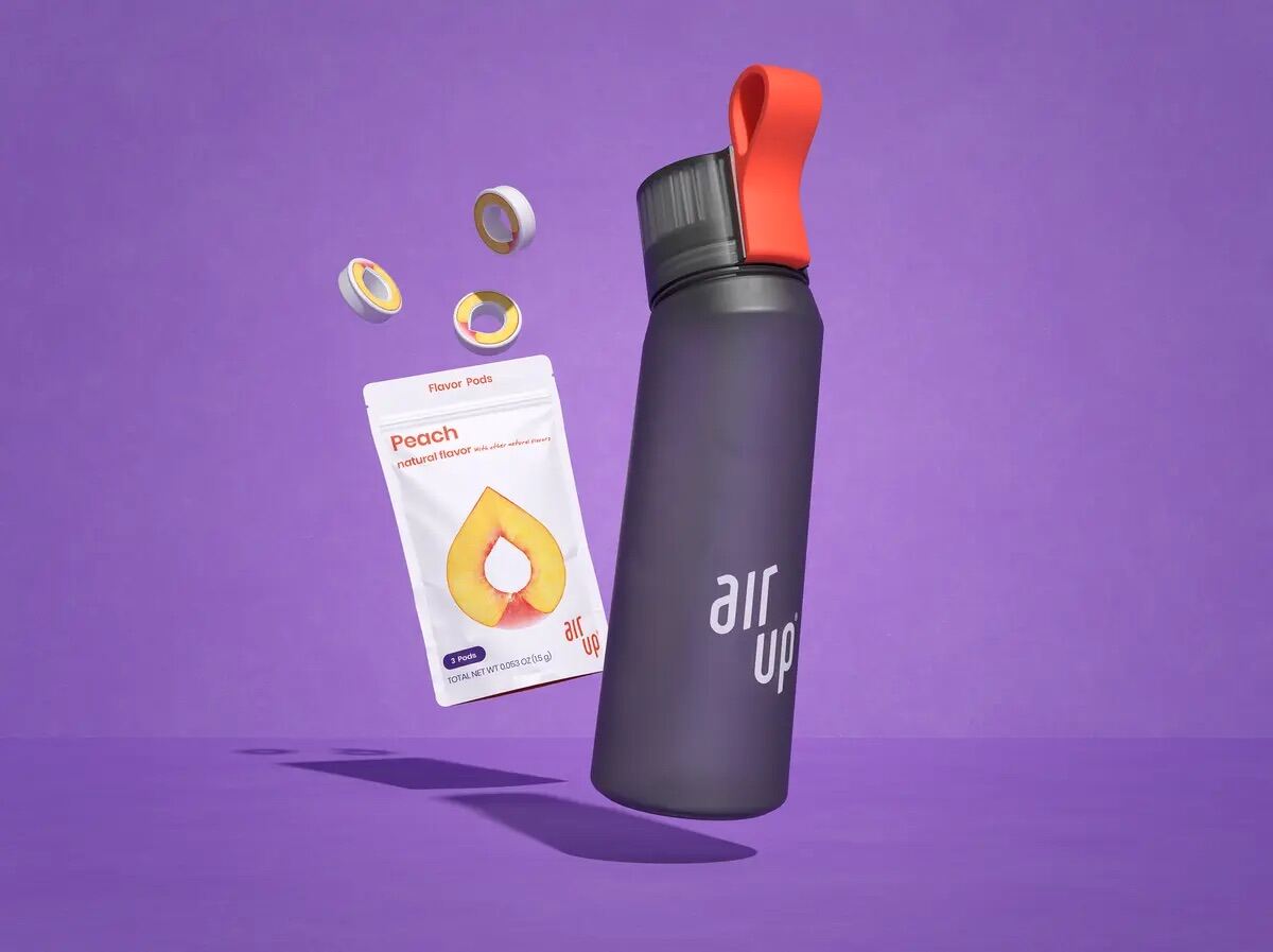 Air Up Water Bottle (with 1 free pack of flavor pods; 1 pack has 3 pods