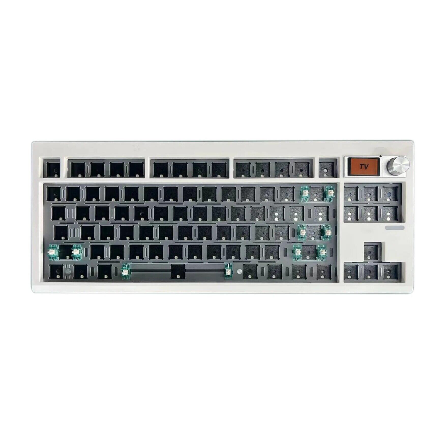 GMK87 Mechanical Keyboard KIT With Display Screen RGB Backlit Gasket ...