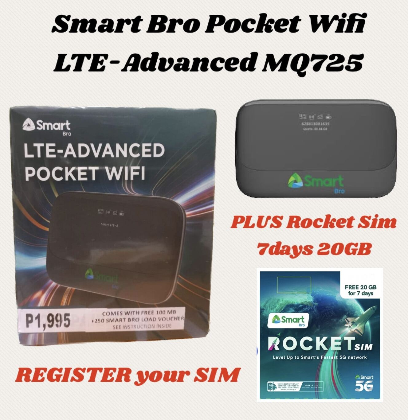 Smart Bro LTE Pocket WiFi, Telecom