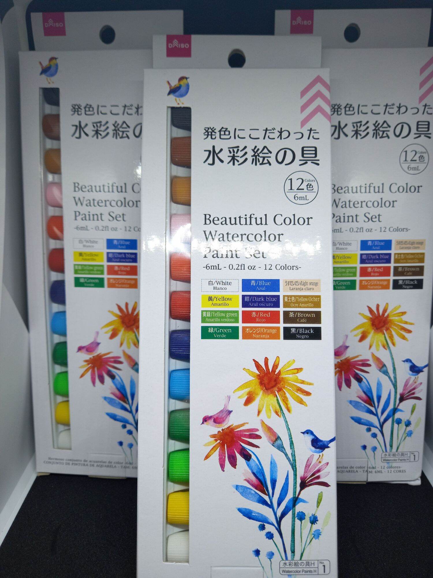 Daiso 12 piece Watercolor Paint Set Lazada PH