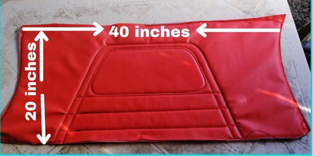 Tricycle Tolda Leather for Sidecar Back Only with foam inside / Rolan