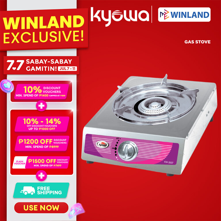 Winland Stainless Steel Single Burner Gas Stove KW-3507