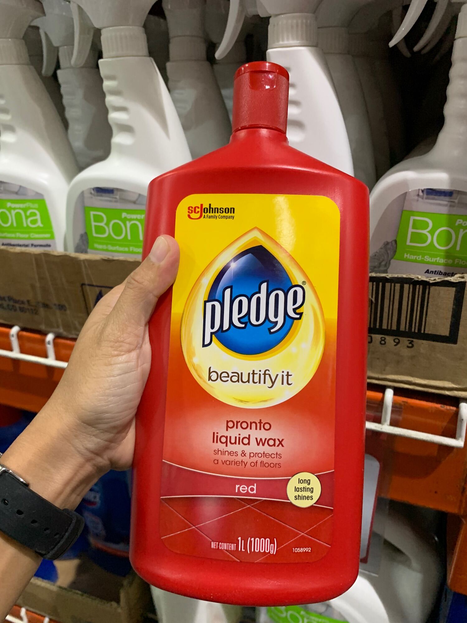 Pledge Pronto Liquid Wax Red 1L Lazada PH