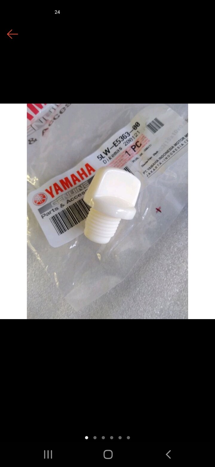Genuine Yamaha Gear Oil Drain Plug 5LWE536300 Lazada PH