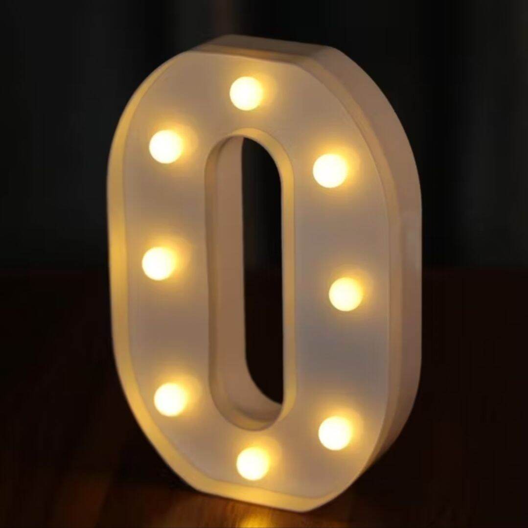 1pc 22cm Letter / Number Led Light with battery