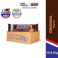 SNICKERS® Classic Chocolate Bar - 51g [Bundle of 10] | Imported Chocolates | Chocolate Bundle Set