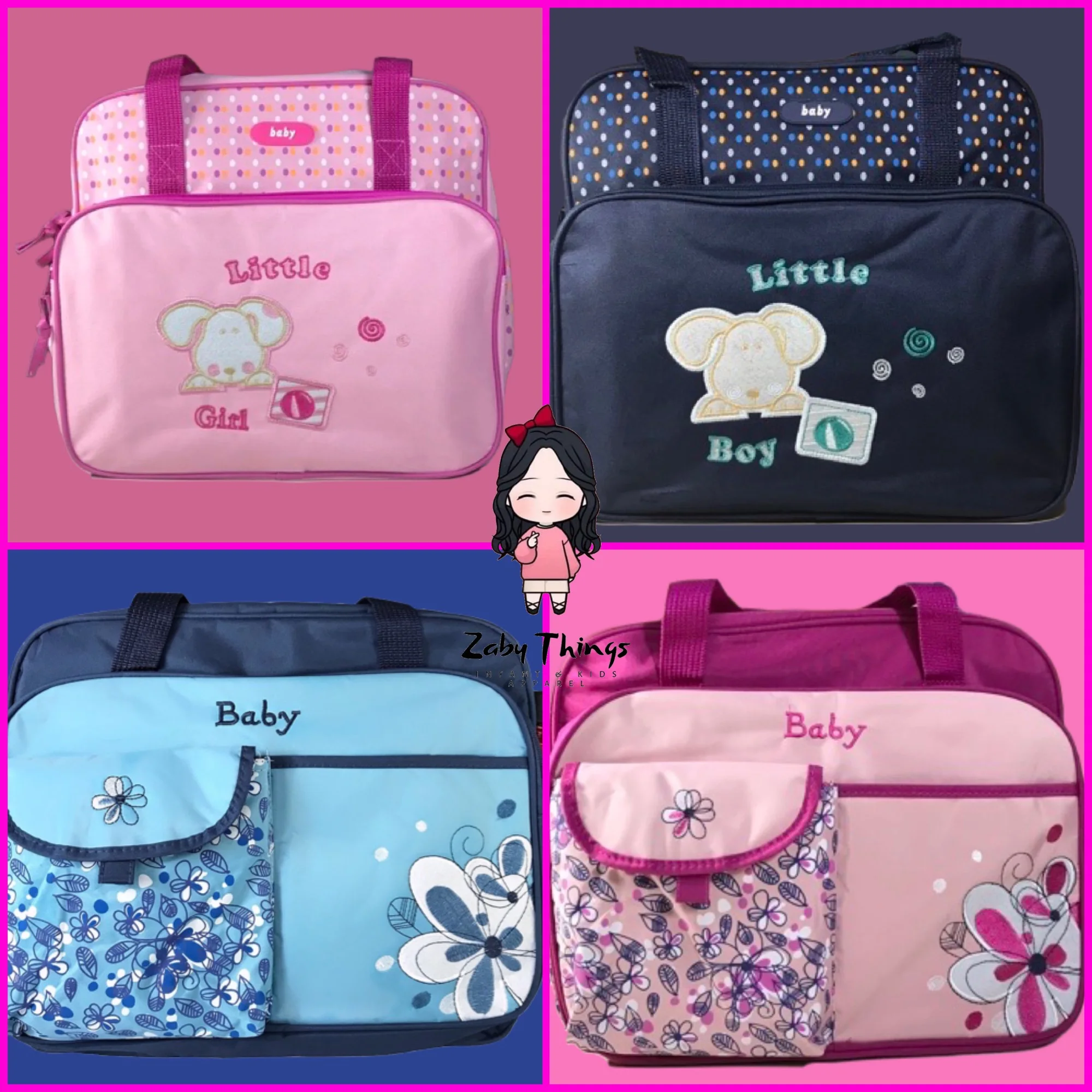 Baby Diaper Bag / Mom's Bag (Regular Size)