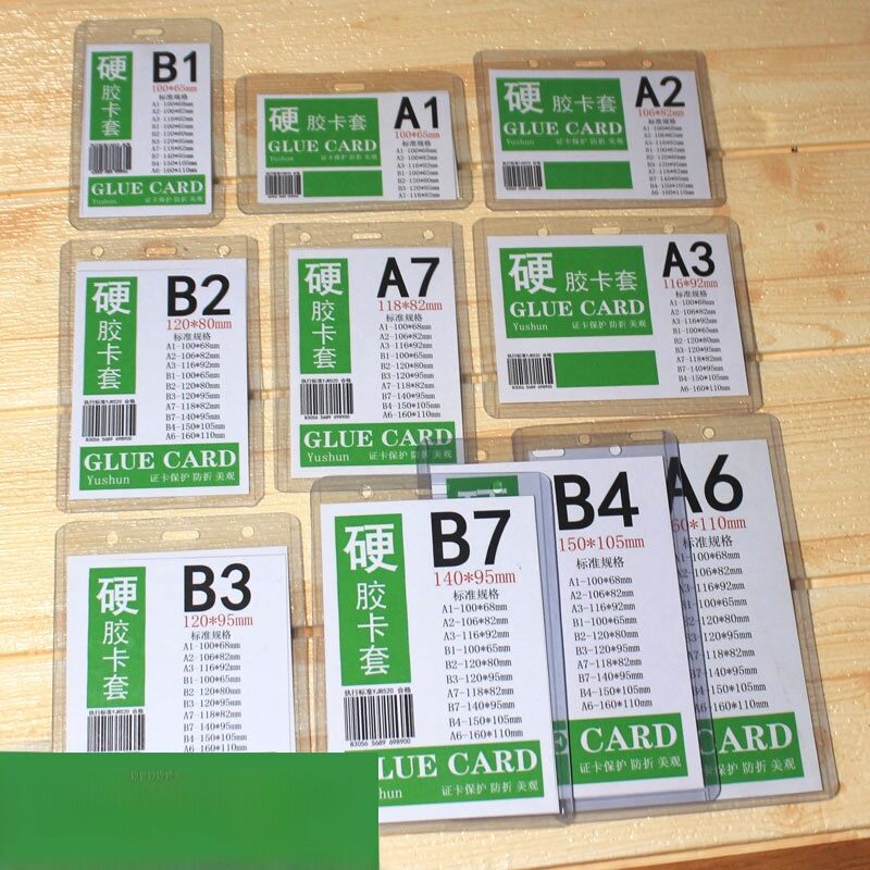 Transparent Plastic Hard Card Holder