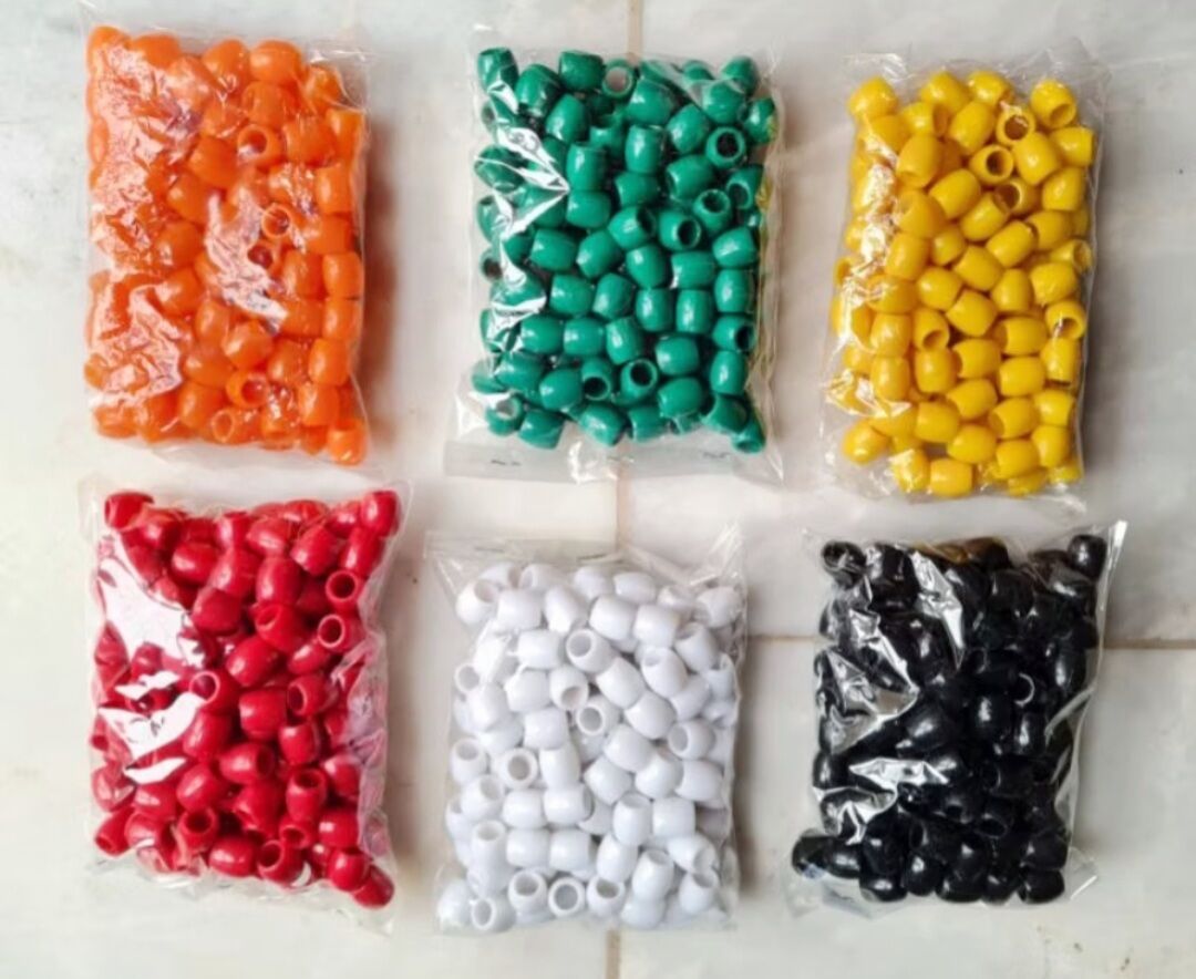 10mm ID Chips Plastic Chips Beads Chips Macaroni Beads Rondelle Spacer Beads DIY Crafts per Pack