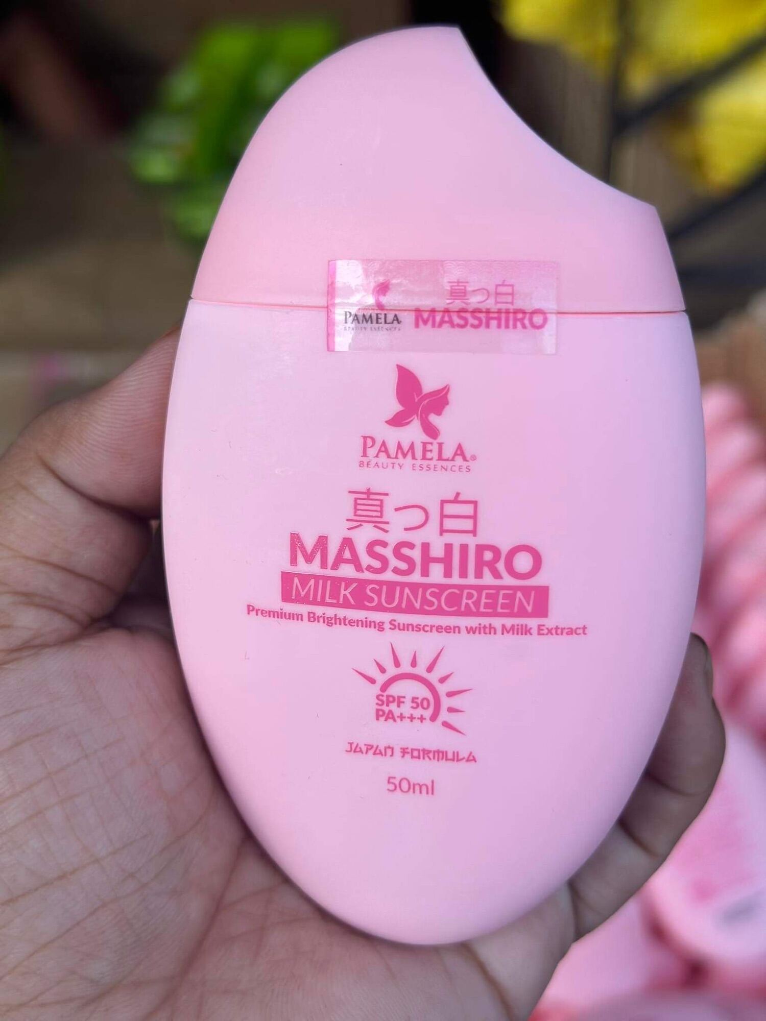PAMELA MASSHIRO MILK SUNSCREEN Premium Brightening Sunscreen with Milk Extract PARA JAPAn