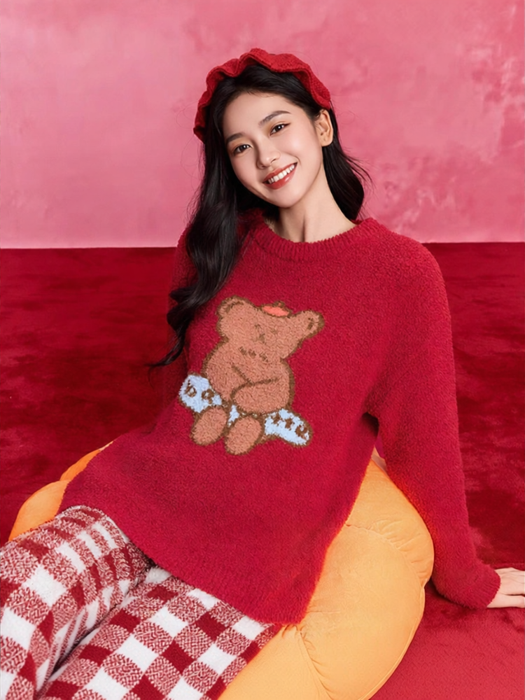 SANFU | New Year Series Red Sleepwear - Brand SANFU Presyo 1,674 Piso*Libreng Shipping