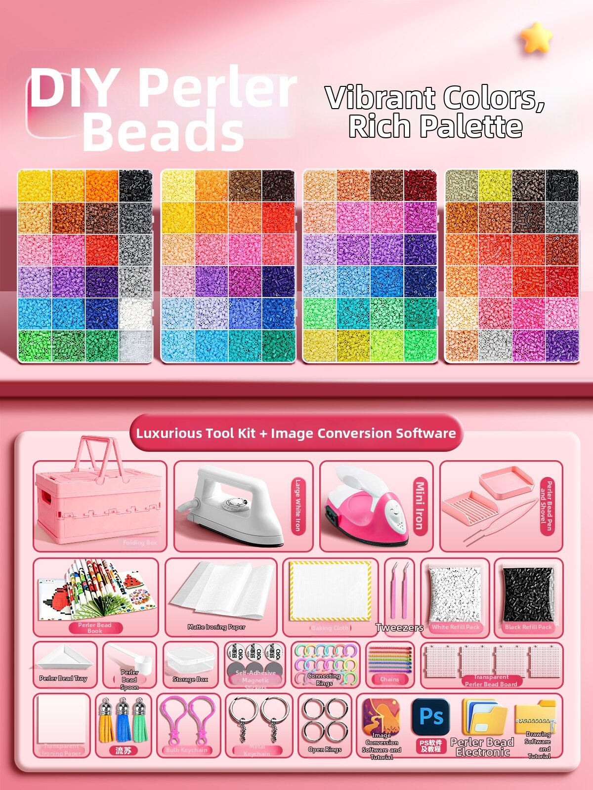 MINGZHUO | DIY Bead Craft Material Set Presyo 1,804 Piso*Libreng Shipping