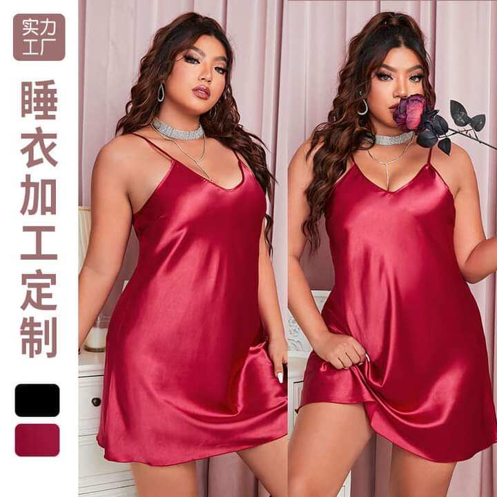 Buy Silk Satin Dress Plus Size online Lazada .ph