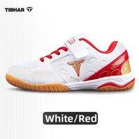 TIBHAR | Training & Competition Table Tennis Shoes For Children Velcro Rubber Soles