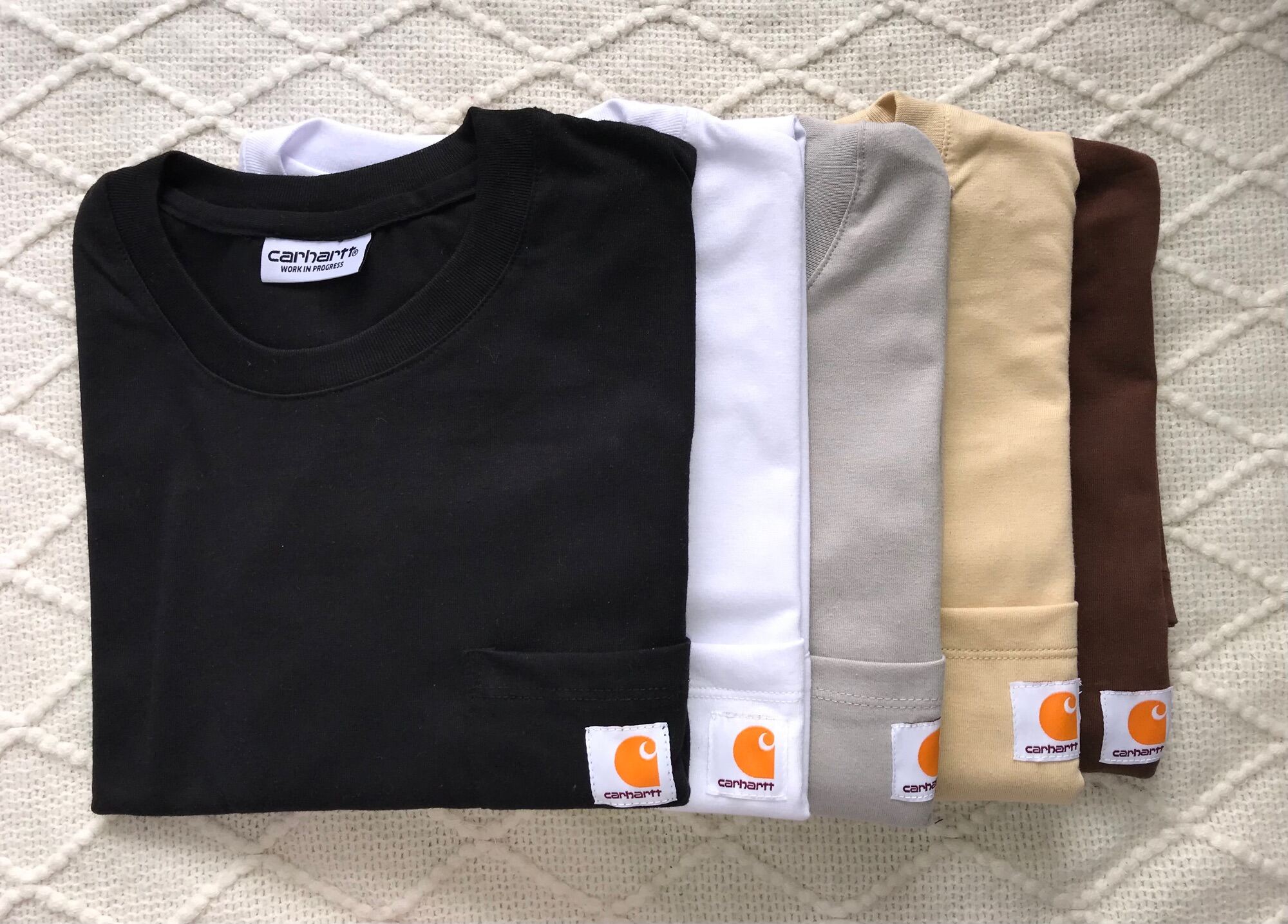 CARHARTT WIP PURE COTTON Pocket tees ( Ready to ship) ACTUAL PHOTOS