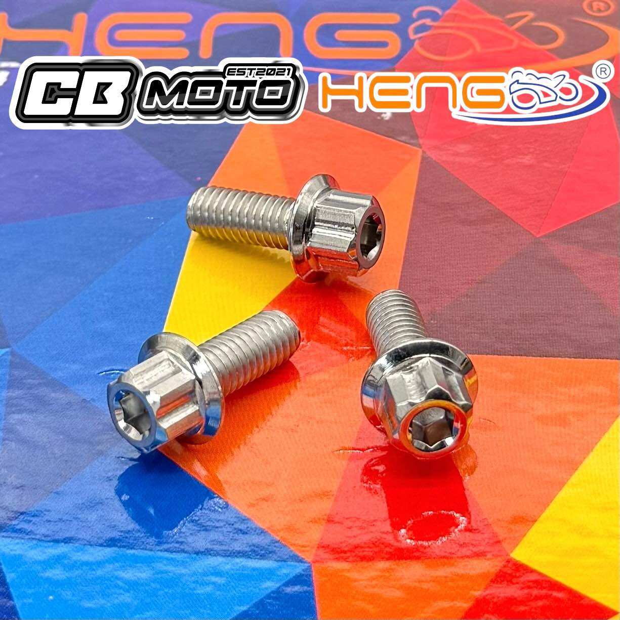HENG / SC SIAM MUFFLER TIP BOLTS FOR CLICK 125 150 V2 V3 CNC TITANIUM ...
