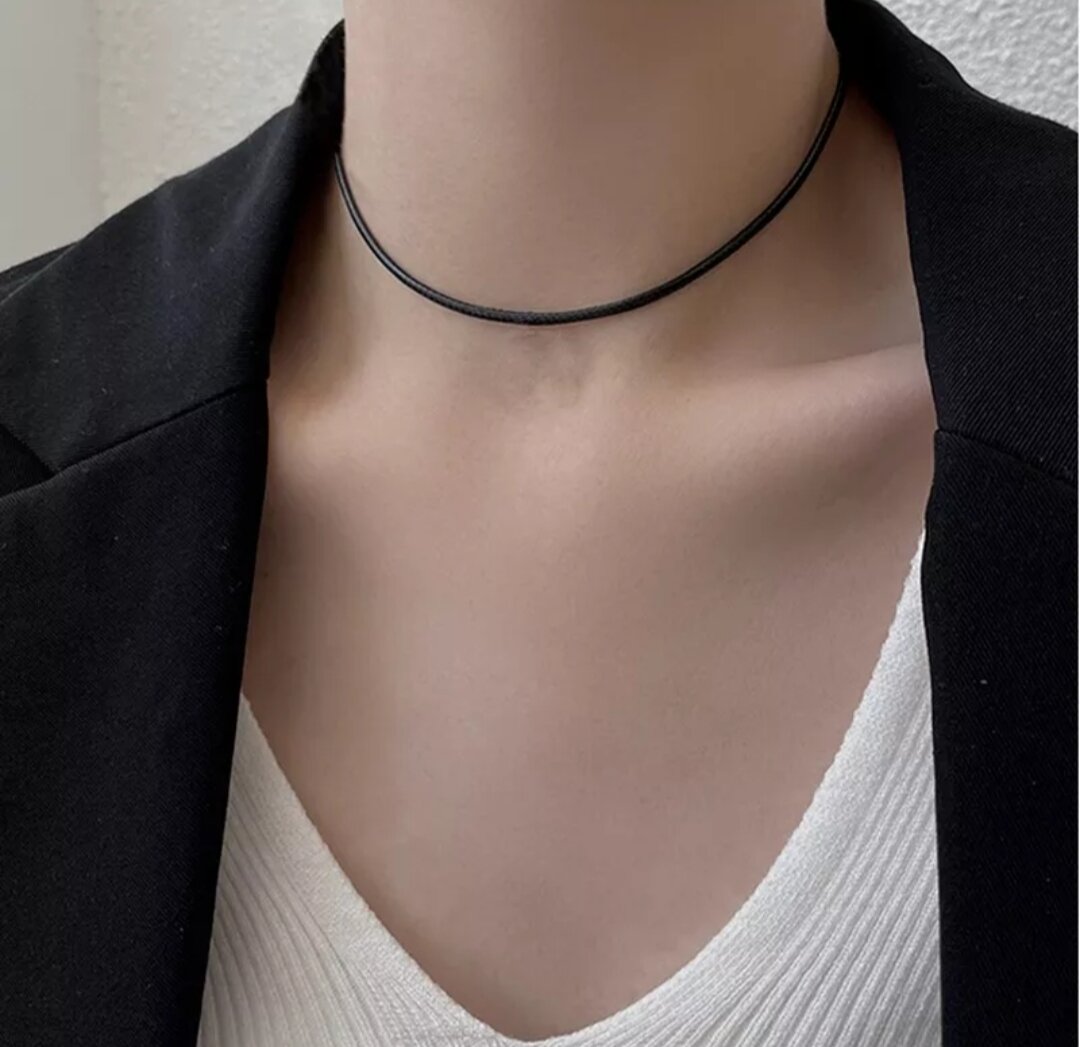 Adjustable Wax Cord Leather Necklace for Men and Women