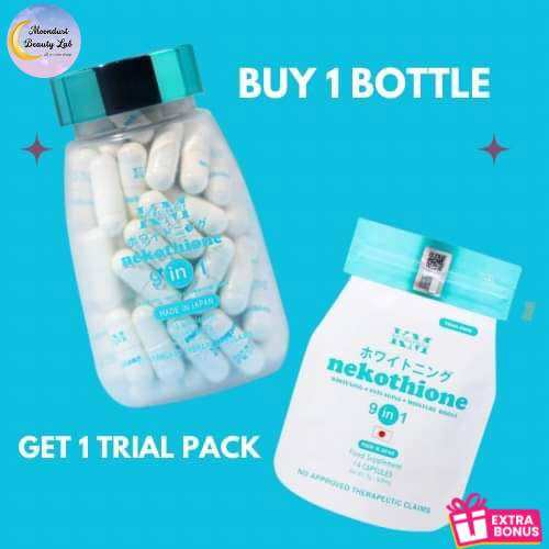 BUY 1 TAKE 1 Nekothione 9in1 bottle GET FREE Trial pack | Lazada PH