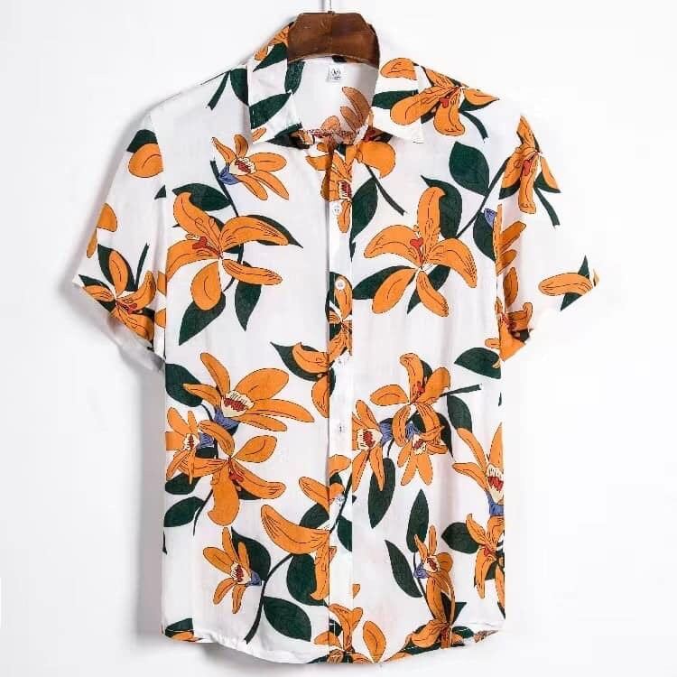 Lazada floral outlet polo