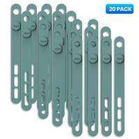 TOPK Silicone Cable Ties Assorted Color Reusable Heavy Duty Cable Organizer Management for Fastening Cords and Wires