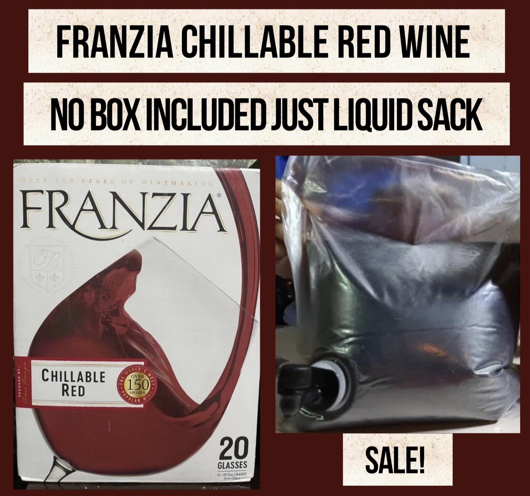 Box of deals franzia price