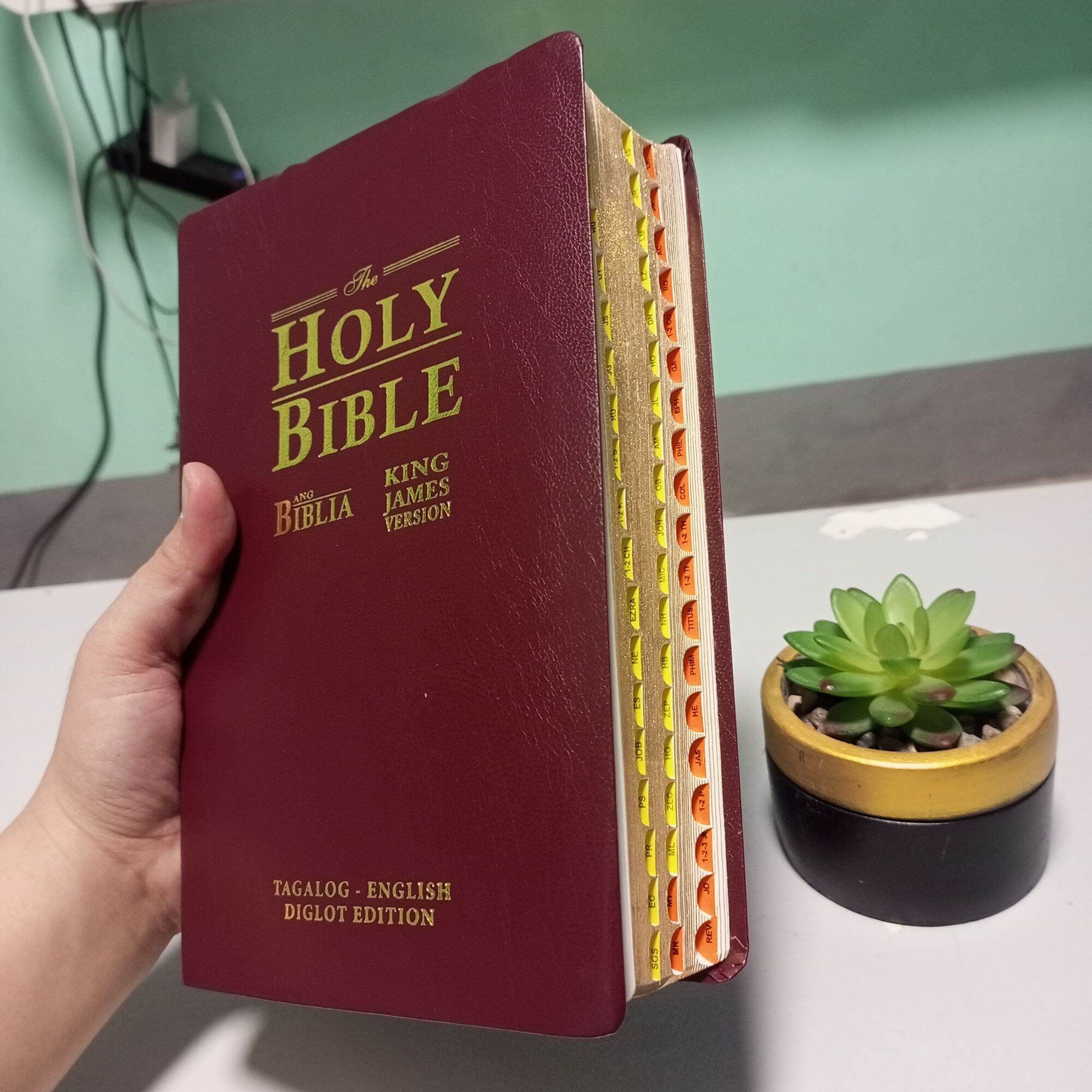 English-Tagalog Holy Bible Diglot Edition | Soft Leatherette Cover ...