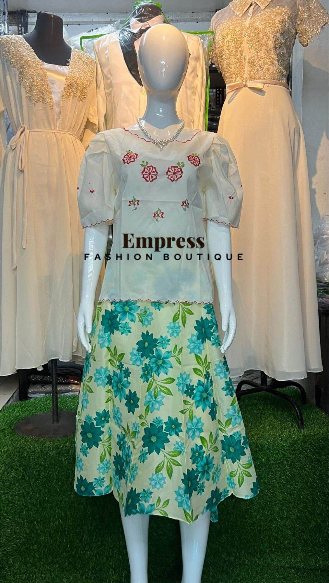 Modern hotsell patadyong dress