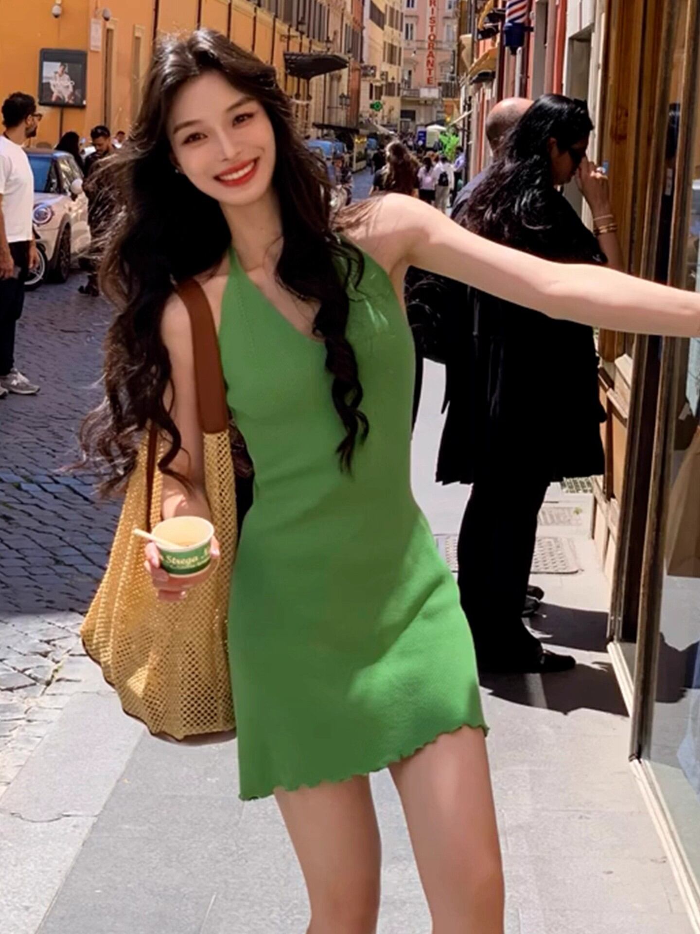 battle green dress Modula Maxi Sleeveless Dress Military Green – Blue Water Clothing main image 0