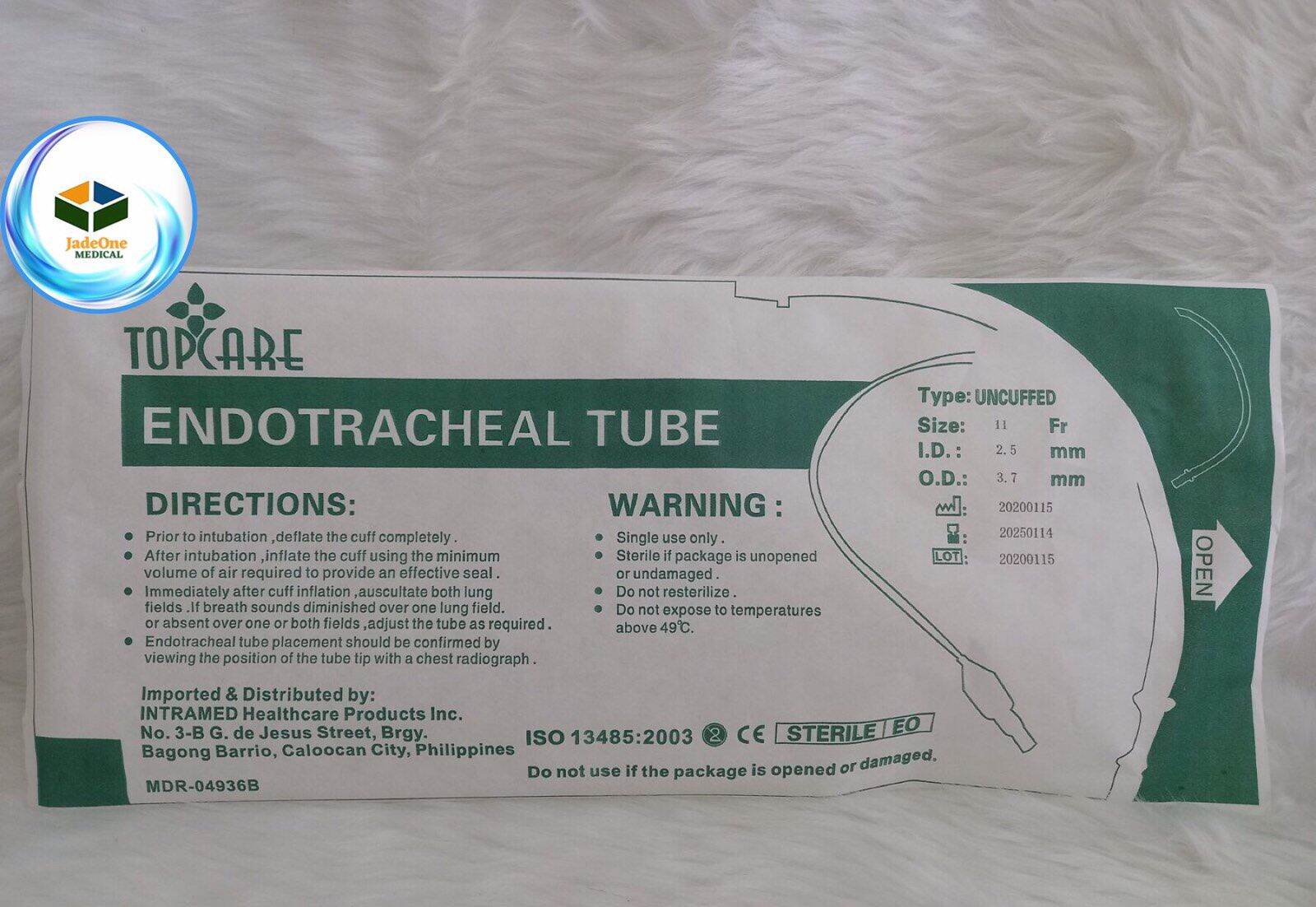 Topcare Endotracheal Tube (UnCuffed) | Lazada PH