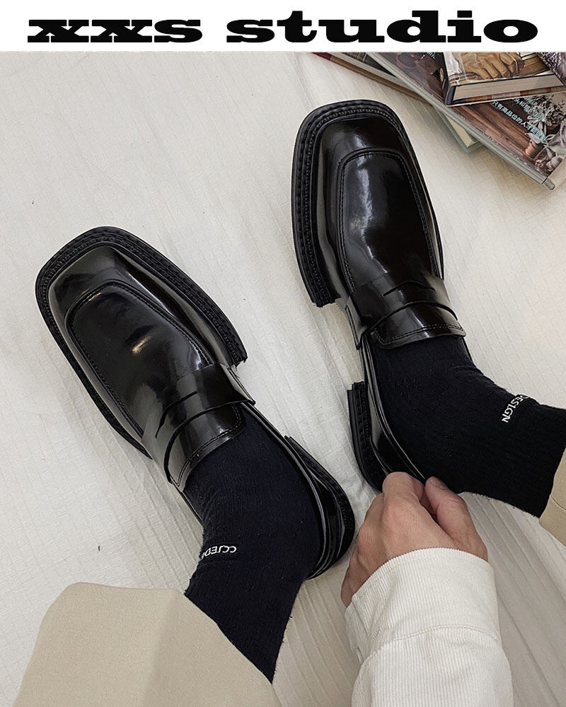 mens platform loafers