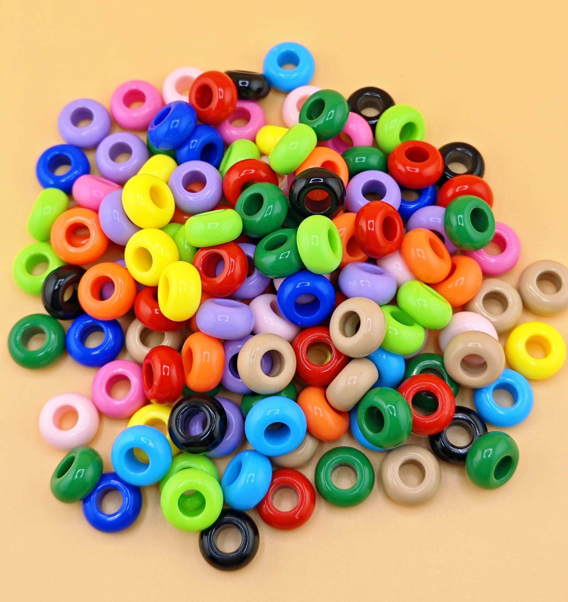 50 PCS ASSORTED MACARONI BEADS