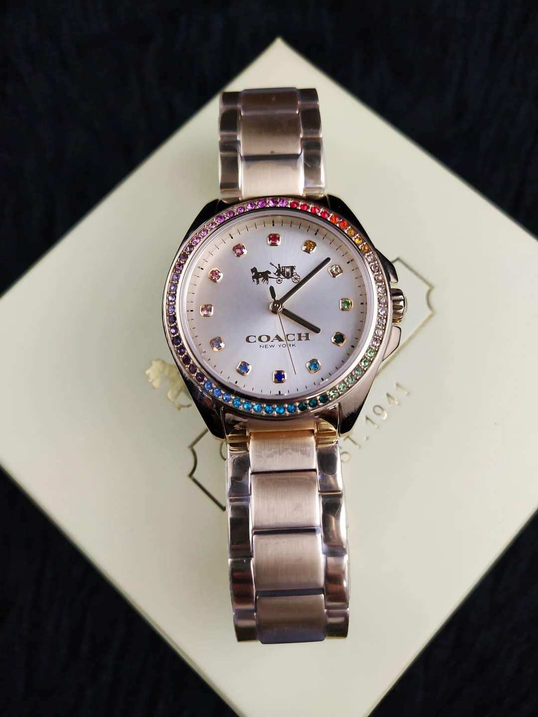 Coach best sale watch rainbow