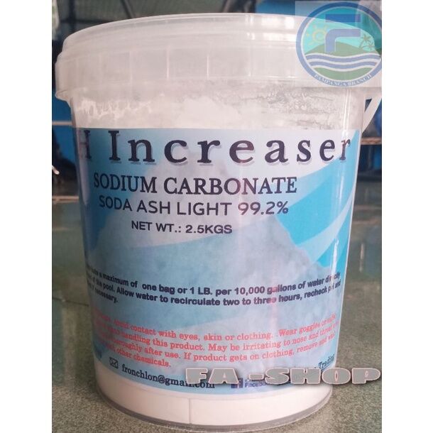 soda ash powder (ph increaser)2.5 kgs in pail Lazada PH