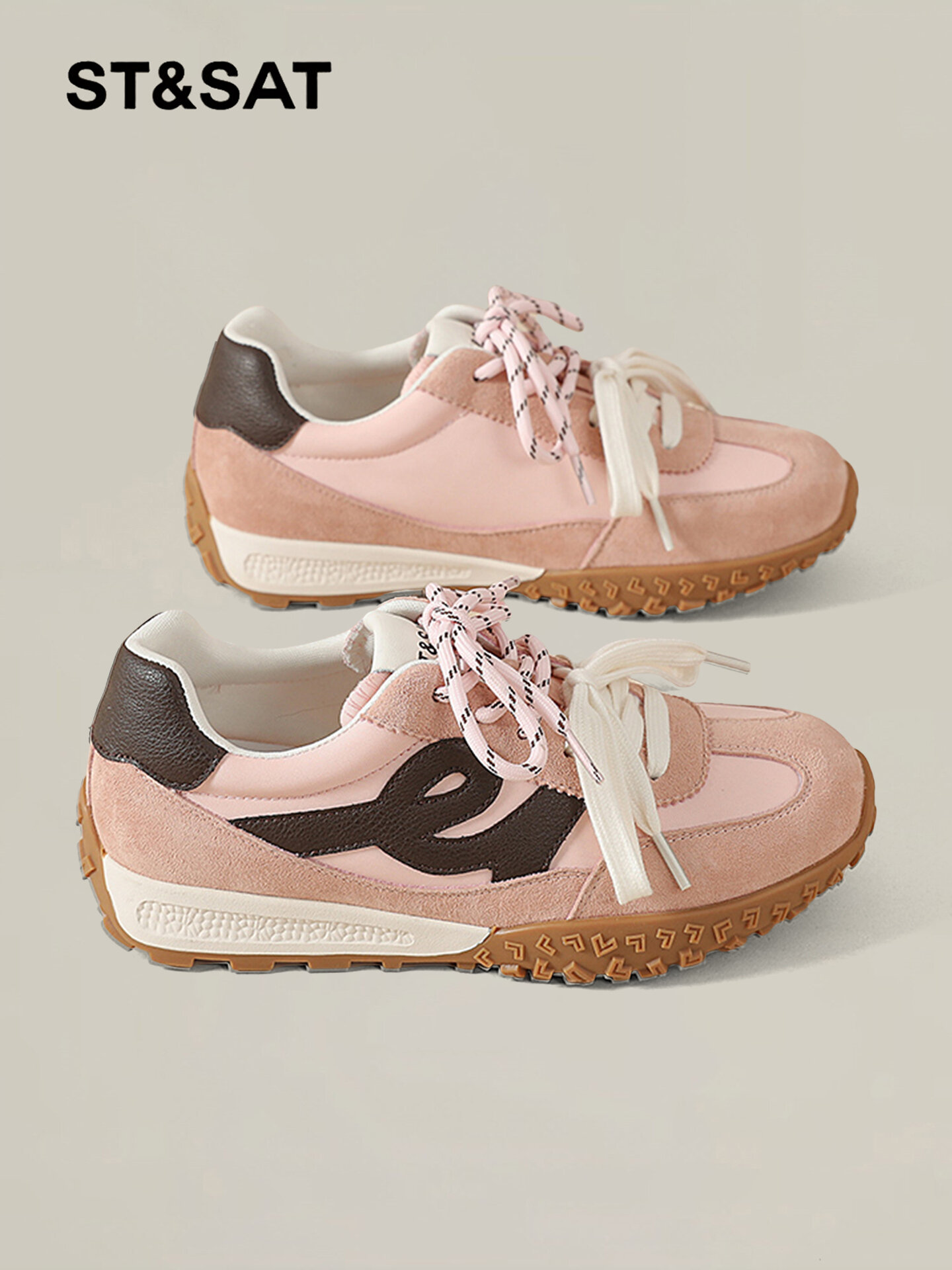 ST&SAT | Simplicity Versatile Casual White Summer New Flat Sports Shoes Presyo 4,416 Piso*Libreng Shipping