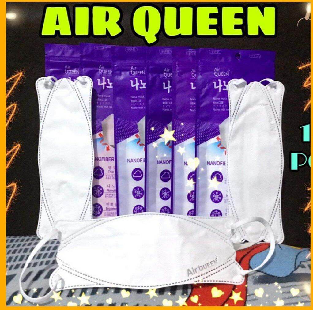 Air Queen KF94 Nano filter Mask (WHITE & BLACK) Lazada PH
