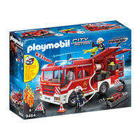 Playmobil | Educational Firetruck Toy Assembly  Boy Ladder Firefighter Simulation