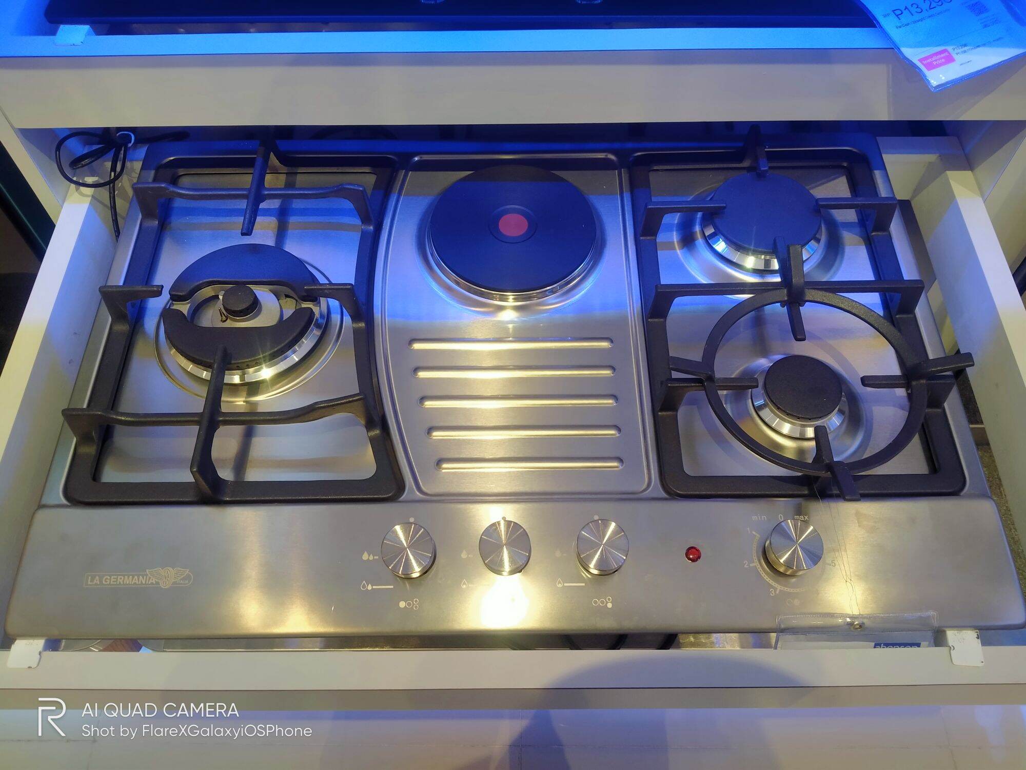 La Germania DH631X INOX BuiltinHob Cooktop Aluminium burner and cast