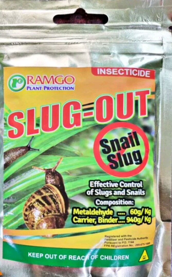 SLUG-OUT SNAIL/SLUG METALDEHYDE INSECTICIDE (100 GRAMS) by RAMGO