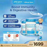 Bundle of 1/2/3 [Digestive Health] Life Space Broad Spectrum Probiotic 60 Capsules (EXP: 11/2027) 15 In1 Probiotics Improve Digestive Health Lifespace probiotics probiotics supplement